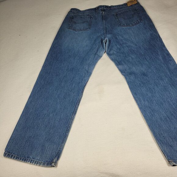 Vintage Chaps Jeans Mens Size 42x32 Straight Cotton Blue Denim Casual Work Job - Picture 16 of 16